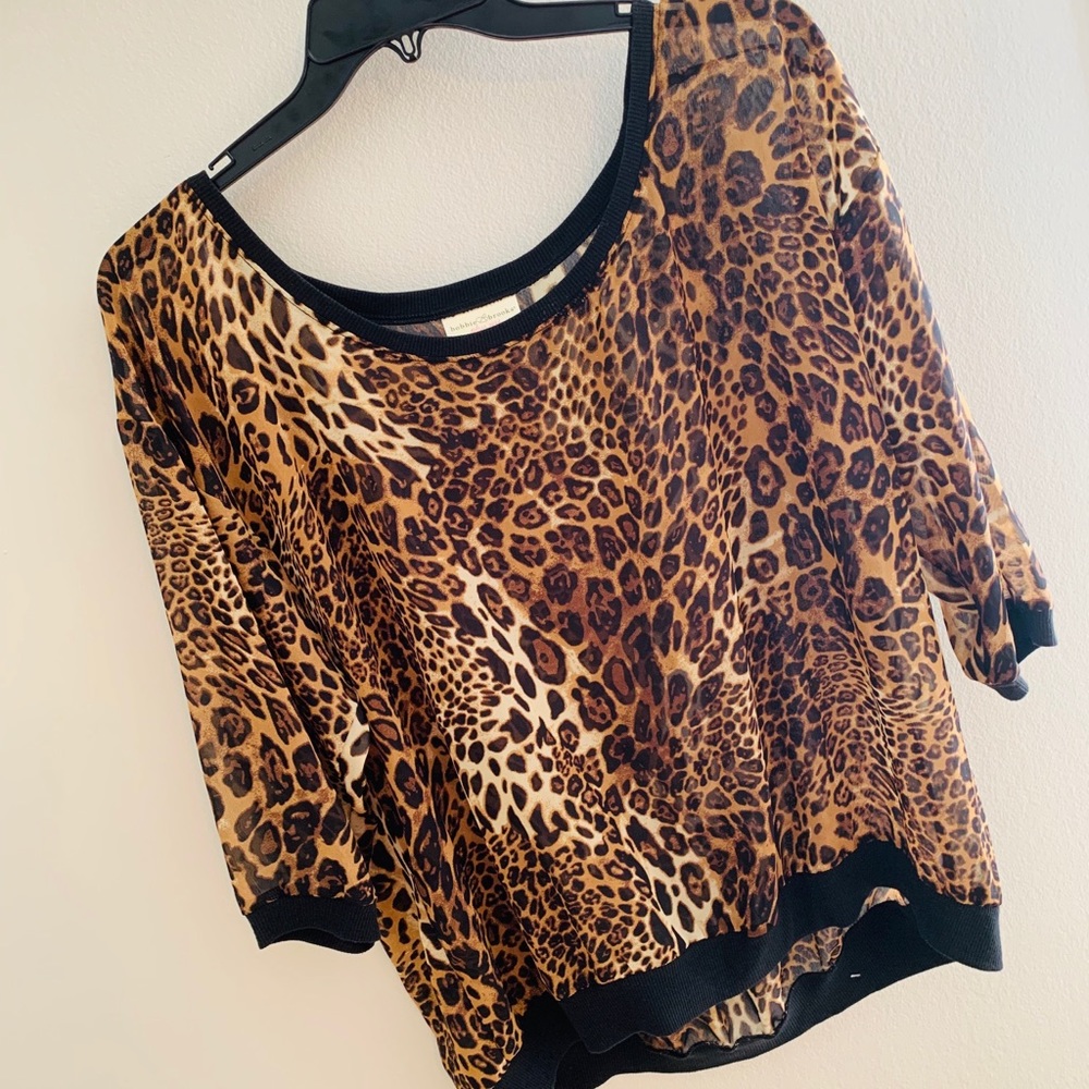 Leopard print top